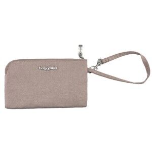 Baggallini RFID Wristlet Pink Champagne Phone Wallet Wristlet Carry Along